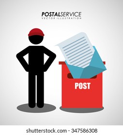 postal service design, vector illustration eps10 graphic 