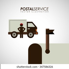 postal service design, vector illustration eps10 graphic 
