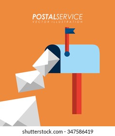 postal service design, vector illustration eps10 graphic 