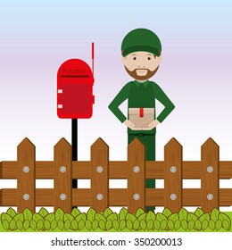 postal service design, vector illustration eps10 graphic 