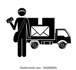 postal service design, vector illustration eps10 graphic 