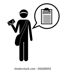 postal service design, vector illustration eps10 graphic 