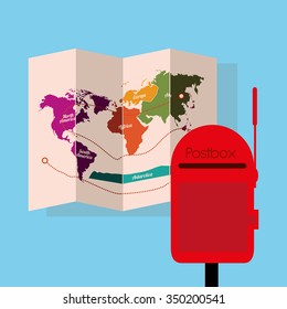 postal service design, vector illustration eps10 graphic 