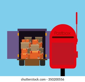 postal service design, vector illustration eps10 graphic 