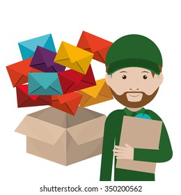 postal service design, vector illustration eps10 graphic 