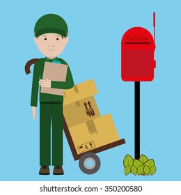 postal service design, vector illustration eps10 graphic 