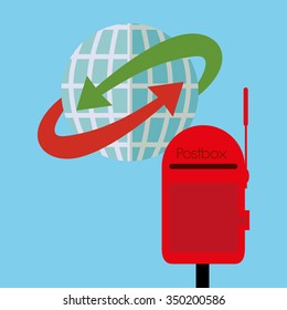 postal service design, vector illustration eps10 graphic 