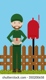 postal service design, vector illustration eps10 graphic 