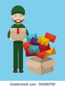 postal service design, vector illustration eps10 graphic 