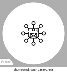 Postal service icon sign vector,Symbol, logo illustration for web and mobile