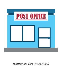 postal service, office courier delivery related vector illustration