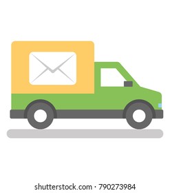 Postal Services Flat Colored Icon

