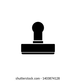 Postal stamp icon. Simple illustration of postal stamp vector icon for web design isolated on white background