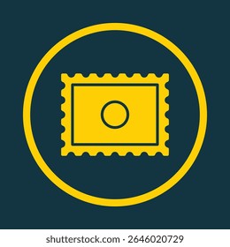 Postal Stamp trendy vector art design glorious amazing design colorful useful illustration.eps
