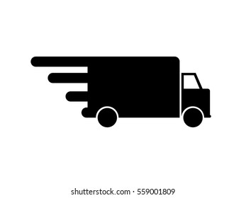 postal truck icon vector