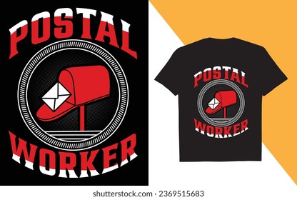 Postal Worker Delivery Service Post Office Mailman T-Shirt