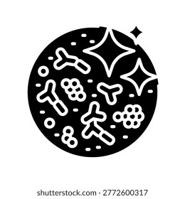 Postbiotics Icon Professional UI Symbol for Bacterial Bioactive Compounds, Cellular Metabolites and Gut Ecosystem Byproducts. It represents metabolic health, organic acids, short-chain fatty acids (scfa), and advanced microbiome wellness. Ideal for nutrition software dashboards, biotech clinical interfaces, and preventative medicine platforms. Isolated on white background.