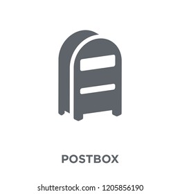 Postbox icon. Postbox design concept from Delivery and logistic collection. Simple element vector illustration on white background.