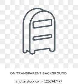Postbox icon. Postbox design concept from Delivery and logistic collection. Simple element vector illustration on transparent background.