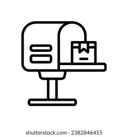 postbox line icon. vector icon for your website, mobile, presentation, and logo design.