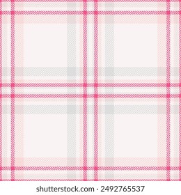 Postcard background tartan plaid, femininity fabric check seamless. Creativity vector texture pattern textile in white and light colors palette.