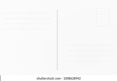 Postcard background template. Postcard illustration for design