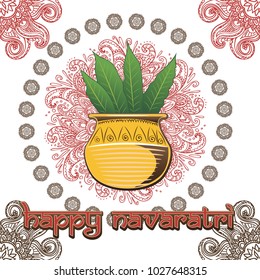 Postcard, banner or poster for Vasant Navaratri