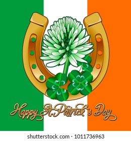 Postcard, banner or St. Patrick's day poster