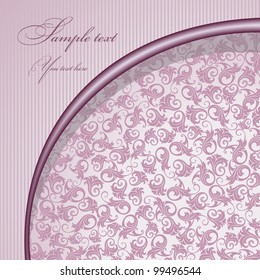 Postcard Baroque lilac