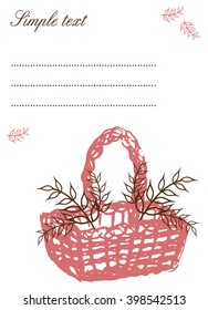 Postcard basket