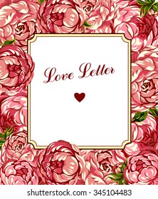 Postcard with beautiful flowers