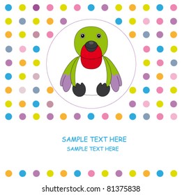 Postcard. bird