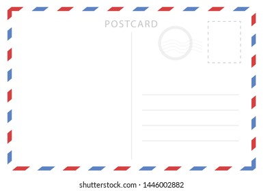 Postcard blank. Form to fill.