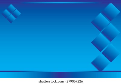 Postcard Blue Diamonds