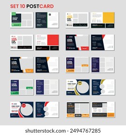 Postcard bundle template design for home sale, Real estate postcard template design