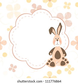 postcard with bunny