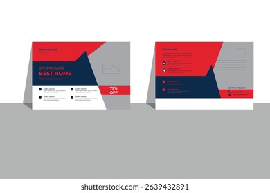 Postcard business design eps file