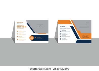 Postcard business design eps file