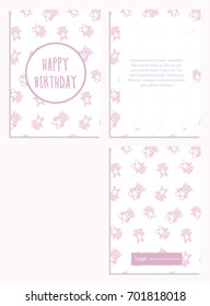 Postcard with child pattern