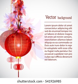 Postcard Chinese New Year Lantern 