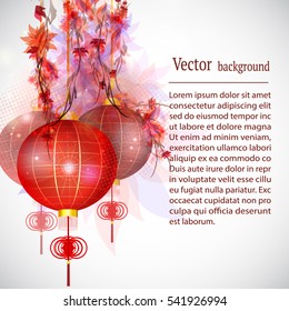 Postcard Chinese New Year Lantern 
