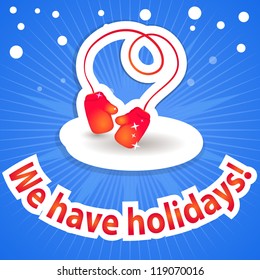 Postcard with a Christmas