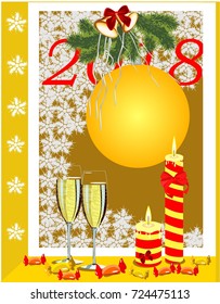 Postcard Christmas Candles