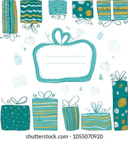 Postcard creative gift ornaments graphic