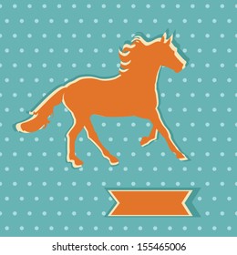 Postcard design with year symbol