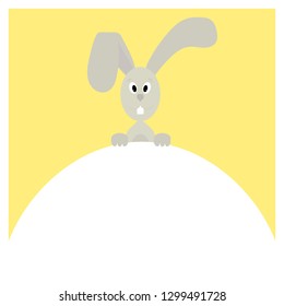 Postcard with Easter bunny