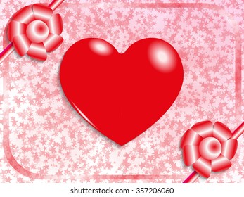 Postcard to the feast of St. Valentine. Vector illustration.