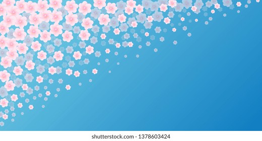 Postcard. Floral background. Pink flowers. Greeting card. Spring flowers. Spring background. Petals pink. Vector graphics