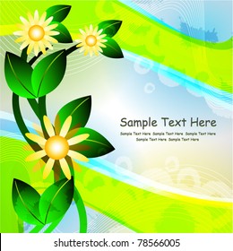 postcard floral design
