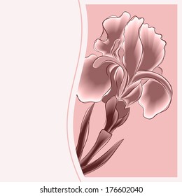 postcard with flower